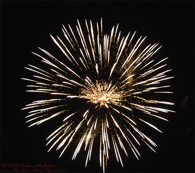 Fireworks at 10,000 Lakes Festival - photo by Ankur Malhotra