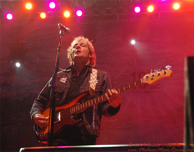 John Stirratt with Wilco at 10,000 Lakes Festival July 23, 2009 - photo by Ankur Malhotra