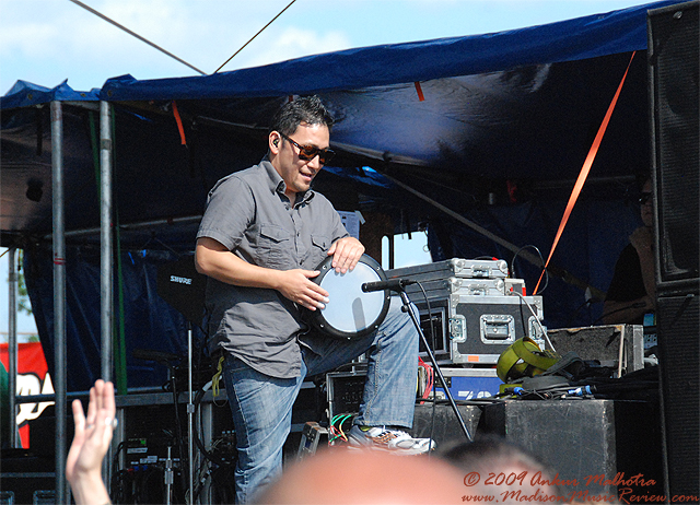 Ozomatli at 10,000 Lakes Festival, July 25, 2009 - photo by Ankur Malhotra