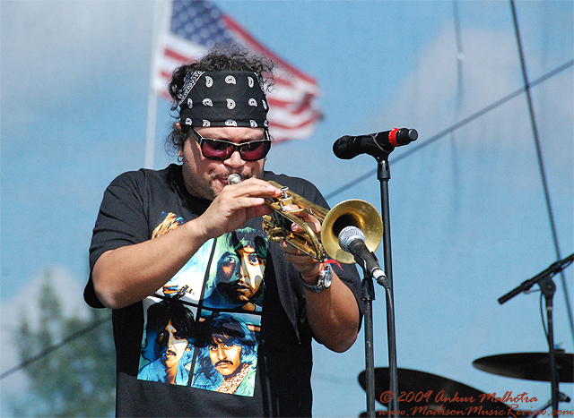 Ozomatli at 10,000 Lakes Festival, July 25, 2009 - photo by Ankur Malhotra