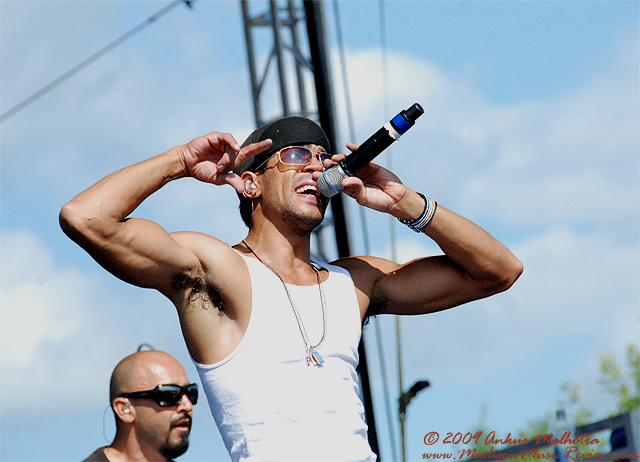 Ozomatli at 10,000 Lakes Festival, July 25, 2009 - photo by Ankur Malhotra