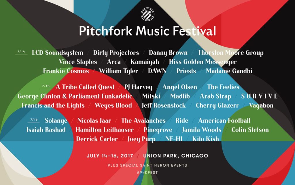 Pitchfork Music Festival 2017 line-up 